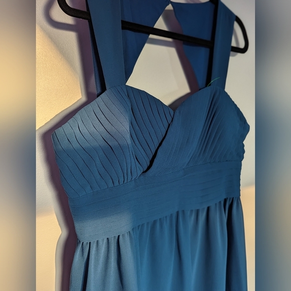 Modcloth Blue/teal flowy dress - Picture 5 of 12